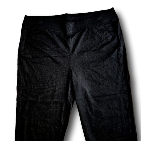 Chico's Travelers Wide Leg Pocket Cropped Black Pants Women's Size 3 (XL) - Picture 4 of 5